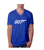 James Bond 007 T Shirts Short Sleeve V Neck Men T Shirts