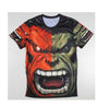 Men's Tops Hulk Captain American Tshirts Superman Ironman